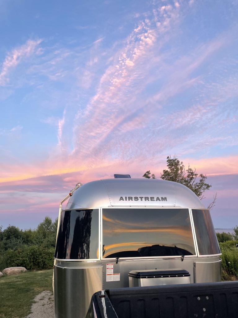 airstream trailer nova scotia graves island provincial park mobile living travel writer